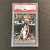 1995-96 Basketball Rookies #3 Stephon Marbury Signed Card AUTO PSA Slabbed Georgia Tech