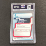 2003-04 Fleer Basketball #4 Kenyon Martin Signed Card AUTO PSA Slabbed New Jersey Nets