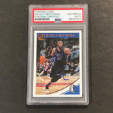 2018-19 Panini Donruss #20 Wesley Matthews Signed Card AUTO PSA Slabbed Mavericks