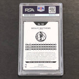 2018-19 Panini NBA Hoops #103 Wesley Matthews Signed Card AUTO PSA Slabbed Mavericks