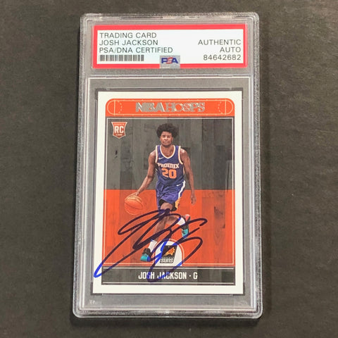 2017-18 NBA Hoops #254 Josh Jackson Signed Rookie Card AUTO PSA Slabbed RC Suns