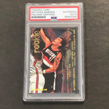1995-96 Fleer #308 ARVYDAS SABONIS Signed Card AUTO PSA Slabbed Trail Blazers