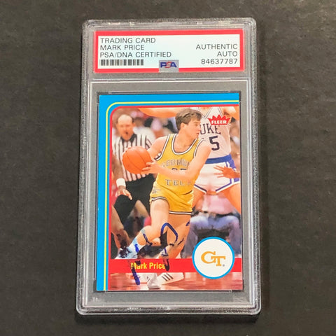 2012-13 Fleer Retro Basketball #35 Mark Price Signed Card PSA Slabbed