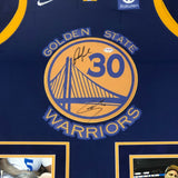 Stephen Curry and Andre Iguodala Signed Jersey PSA/DNA Warriors Custom Framed Steph