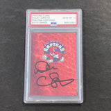 1995-96 Skybox #418 DOUG CHRISTIE Signed Card AUTO PSA/DNA Slabbed Raptors