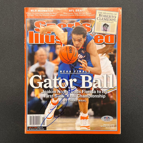 Joakim Noah Signed SI Magazine PSA/DNA Florida Gators Autographed