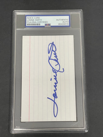 Lonnie Smith signed index card PSA/DNA Autographed Phillies