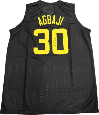 Ochai Agbaji signed jersey PSA/DNA Utah Jazz Autographed
