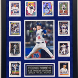 Yoshinobu Yamamoto 10-Card Custom Display Frame Los Angeles Dodgers