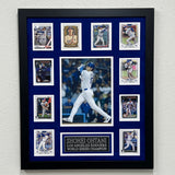 Shohei Ohtani 10-Card Custom Display Frame Los Angeles Dodgers