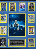 Justin Herbert 10-Card Custom Display Framed Los Angeles Chargers