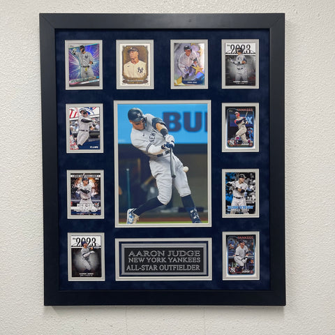 Aaron Judge 10-Card Custom Display Frame New York Yankees