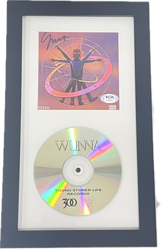 Gunna Signed Framed CD Cover PSA/DNA Wunna Autographed