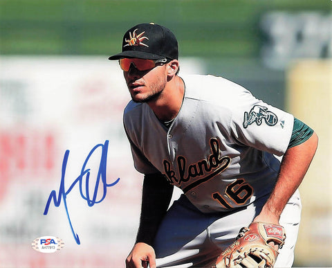Matt Olson signed 8x10 photo PSA/DNA Oakland Athletics Autographed