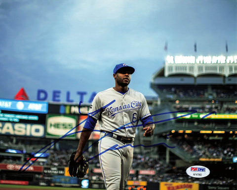 Lorenzo Cain signed 8x10 photo PSA/DNA Milwaukee Brewers Autographed