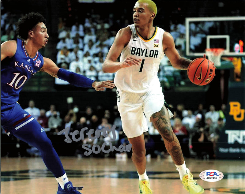 JEREMY SOCHAN signed 8x10 photo PSA/DNA Baylor Autographed