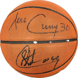 Steph & Dell Curry Signed Basketball PSA Autographed Golden State Warriors