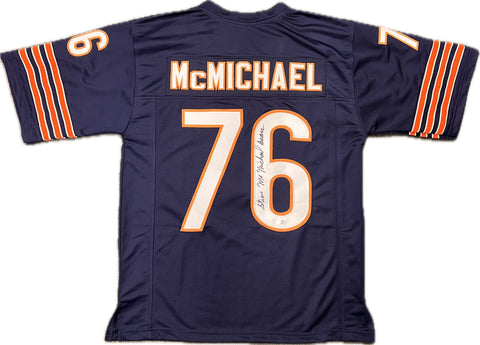 STEVE McMICHAEL Signed Jersey PSA/DNA Chicago Bears Autographed