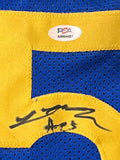 Lester Quinones signed jersey PSA/DNA Golden State Warriors Autographed
