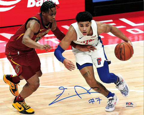 Killian Hayes signed 8x10 photo PSA/DNA Detroit Pistons Autographed