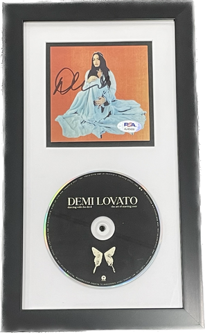 Demi Lovato signed CD Framed Album PSA/DNA Autographed Dancing with the Devil