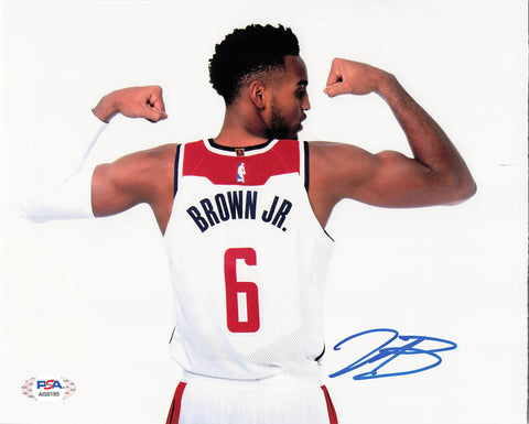 Troy Brown Jr signed 8x10 photo PSA/DNA Washington Wizards Autographed