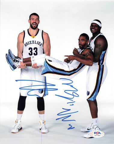 Mike Conley, Marc Gasol, Zach Randolph signed 8x10 photo PSA/DNA Memphis Grizzlies Autographed