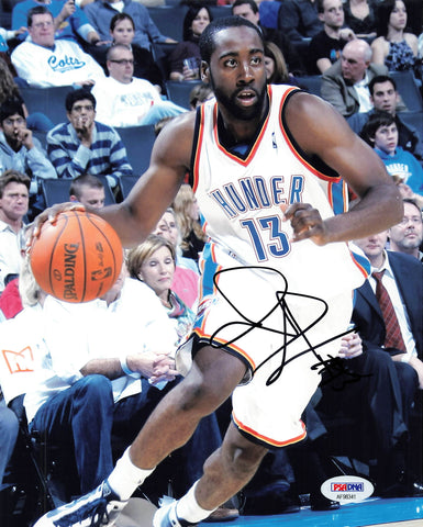 James Harden signed 8x10 photo PSA/DNA Autographed Clippers Thunder