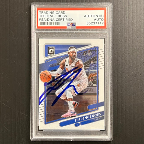 2021-22 Panini Donruss Optic #35 Terrence Ross Signed Card AUTO PSA Slabbed Magic