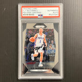 2017-18 Panini Prizm #5 TJ McConnell Signed Card AUTO PSA Slabbed 76ers