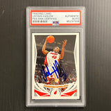 2004 Topps #12 Udonis Haslem Signed Card AUTO PSA Slabbed Heat