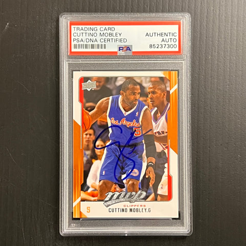 2008-09 Upper Deck NBA MVP #67 Cuttino Mobley Signed Card AUTO PSA Slabbed Clippers