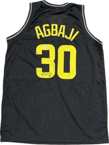 Ochai Agbaji signed jersey PSA/DNA Utah Jazz Autographed
