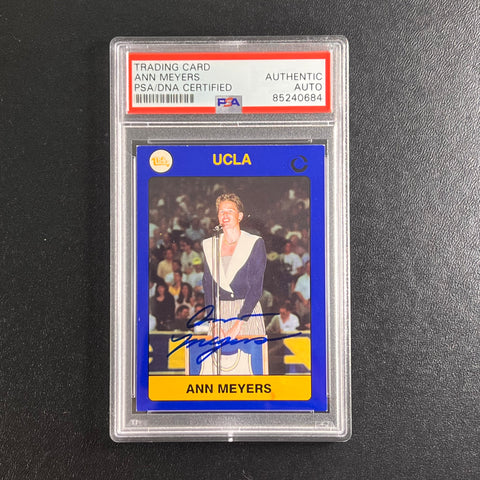 1991 Collegiate Collection Ann Meyers Signed Card AUTO PSA/DNA Slabbed UCLA