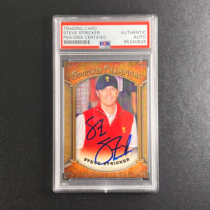 2014 Goodwin Champions #109 Steve Stricker Signed Card PSA/DNA Autographed Slabbed Golf
