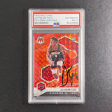 2020-21 Panini Mosaic #265 JAE'SEAN TATE Signed Card AUTO PSA Slabbed RC Rockets