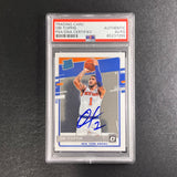 2020-21 Panini Donruss Optic #158 Obi Toppin Signed Card AUTO PSA Slabbed Knicks