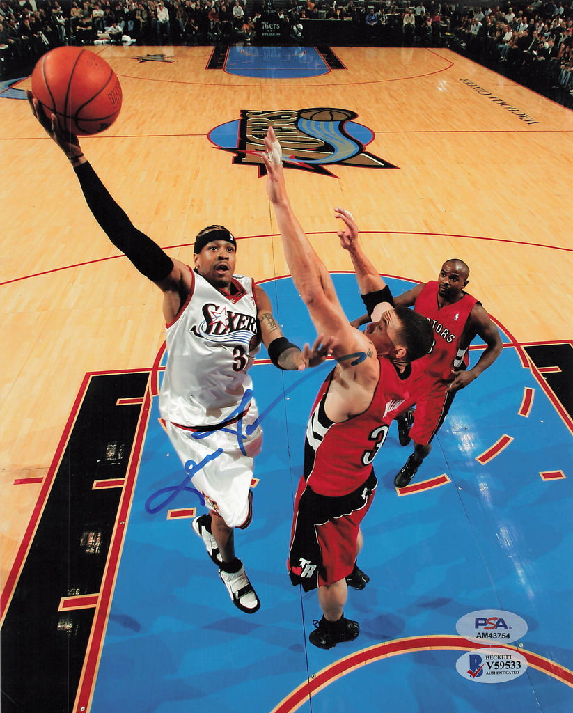 Allen Iverson Philadelphia 76ers Signed Autographed 8x10 Photo –