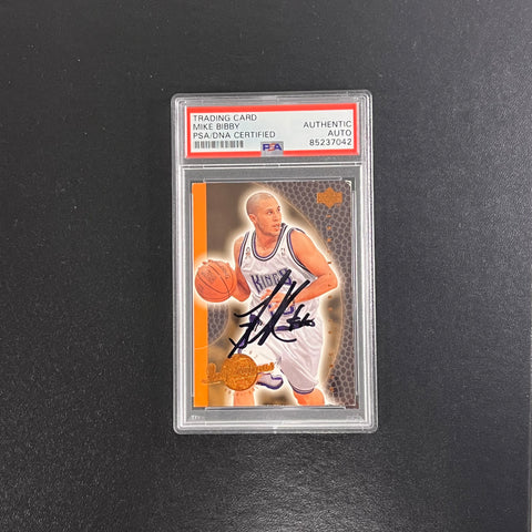 1999 Upper Deck #75 Mike Bibby Signed Card AUTO PSA Slabbed Kings