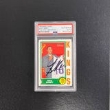 2002 Topps #54 Mike Bibby Signed Card AUTO PSA Slabbed Kings