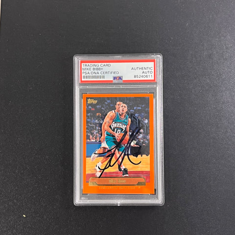 2000 Topps #101 Mike Bibby Signed Card AUTO PSA Slabbed Kings