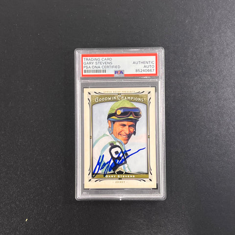 2013 Upper Deck #120 Gary Stevens Signed Card AUTO PSA Slabbed Jockey