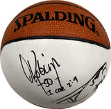 Tim Duncan David Robinson Signed Basketball PSA/DNA Autographed Ball Spurs