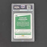 2020-21 Panini Donruss #158 Duncan Robinson Signed Card PSA Slabbed Heat
