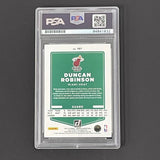 2021-22 Panini Donruss #107 Duncan Robinson Signed Card PSA Slabbed Heat