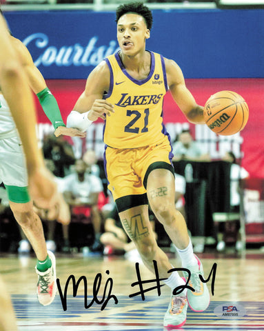 MAXWELL LEWIS signed 8x10 photo PSA/DNA Los Angeles Lakers Autographed