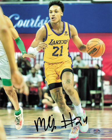 MAXWELL LEWIS signed 8x10 photo PSA/DNA Los Angeles Lakers Autographed