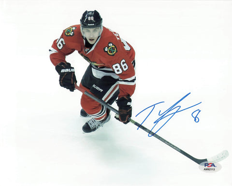 Teuvo Teravainen signed 8x10 photo Chicago Blackhawks PSA/DNA Autographed