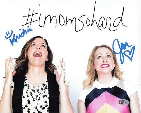 Kristin Hensley and Jennifer Smedley "#imomsohard" signed 8x10 photo PSA/DNA Autographed