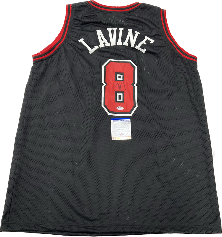Zach Lavine signed jersey PSA/DNA Chicago Bulls Autographed
